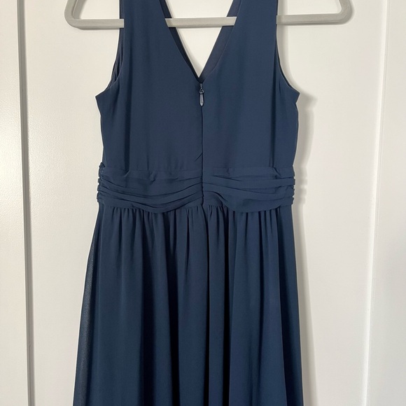Lulus Thoughts Of Hue Navy Blue Surplice Maxi Dress - Size S - Picture 7 of 9